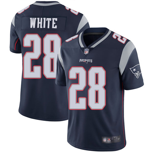 New England Patriots Football #28 Vapor Limited Navy Blue Men James White Home NFL Jersey->women nfl jersey->Women Jersey